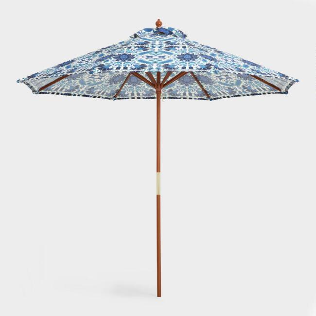 Blue Zuri 9 Ft Umbrella Cano