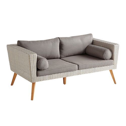 Bari Gray Loveseat with Cushions | Modern outdoor sofas, Love seat .