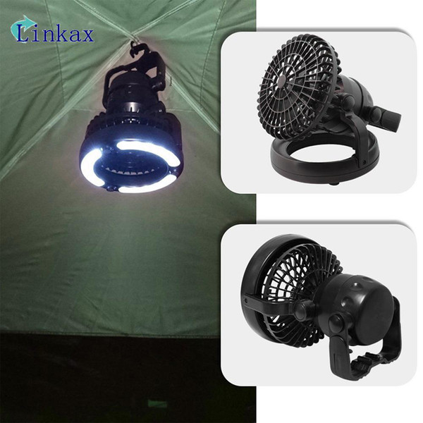 Super Bright 2 In 1 18LED Tent Camping Light With Ceiling Fan .