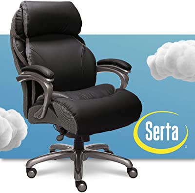 Amazon.com: Serta Big and Tall Executive Office Chair with AIR .