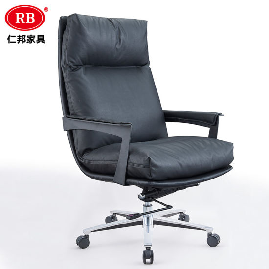 China Wholesale High Quality Modern Luxury Black PU Leather .