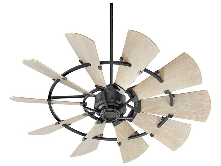 Quorum International Windmill Noir 52'' Wide Outdoor Ceiling Fan .