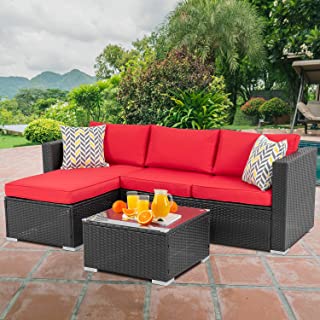 Amazon.com: Red - Conversation Sets / Patio Furniture Sets: Patio .