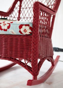 Wicker Rockers by Maine Cottage | The Fiona Rocker #mainecottage .
