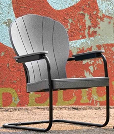 Amazon.com : Retro Lawn Tulip Chair, 50's Style Polywood Outdoor .