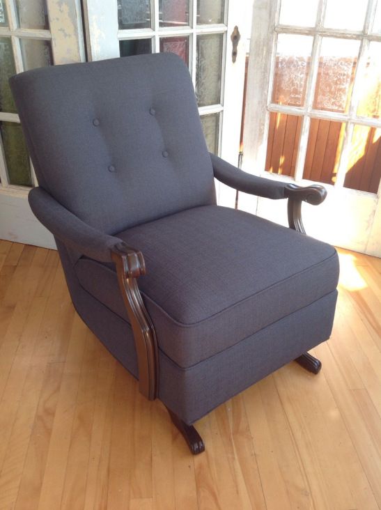 Updating a 1940s Kroehler Rocker | Upholstered rocking chairs .