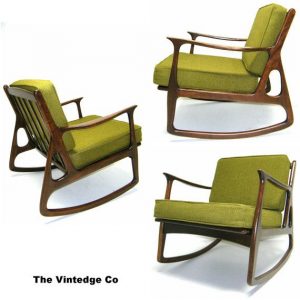 The 50s 60s Vintage Rocking Chair Mid Century Modern Danish .
