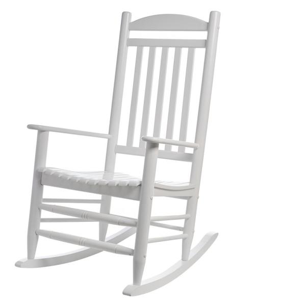 Hampton Bay White Wood Outdoor Rocking Chair 1.2.1200W - The Home .