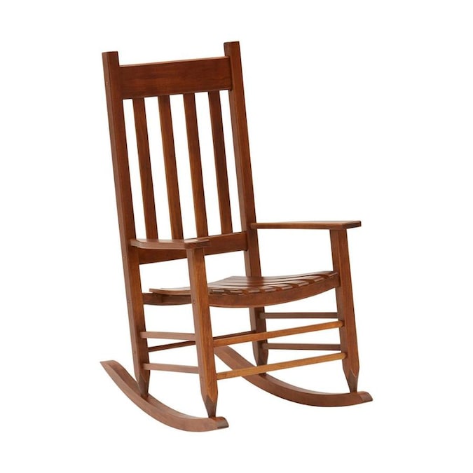 Style Selections Natural Wood Rocking Chair(s) with Slat Seat in .