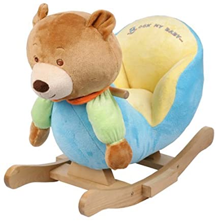 Amazon.com: Rockers Plush Bear Baby Rocking Chair Kids Toy Ride .