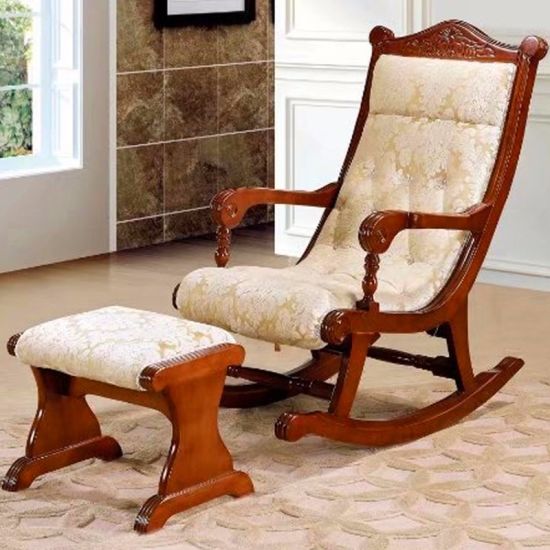 China Optional Color Wood Rocking Chair for Living Room Furniture .