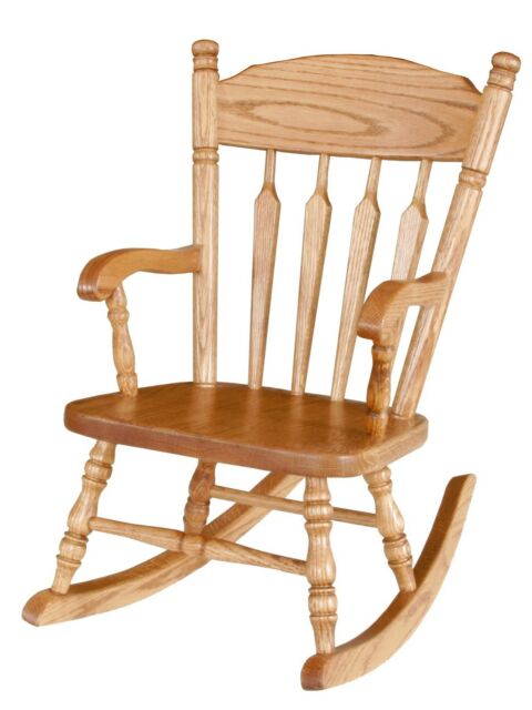 Amish Kids Toddler Rocking Chair Traditional Post Spindle Solid .
