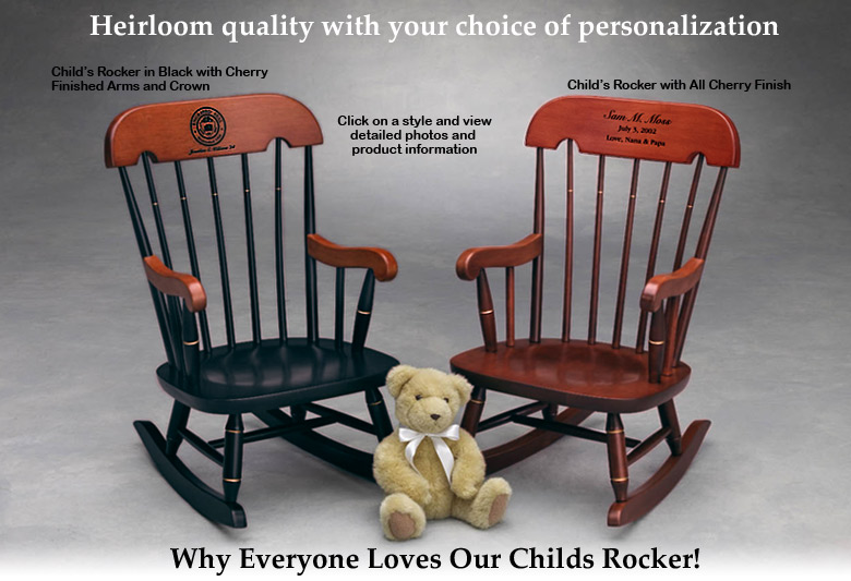 Child's Rocker, Childrens Rocking Chair, Heirloom Quality .
