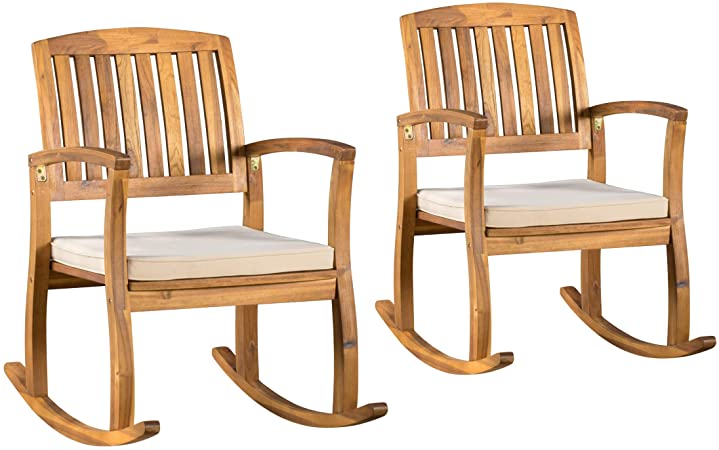 Amazon.com : Christopher Knight Home Selma Acacia Rocking Chairs .