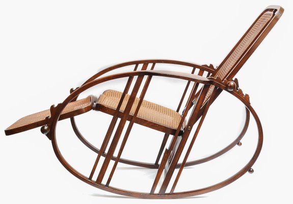 Vintage Rocking Chair with Footrest by Antonio Volpe for sale at .