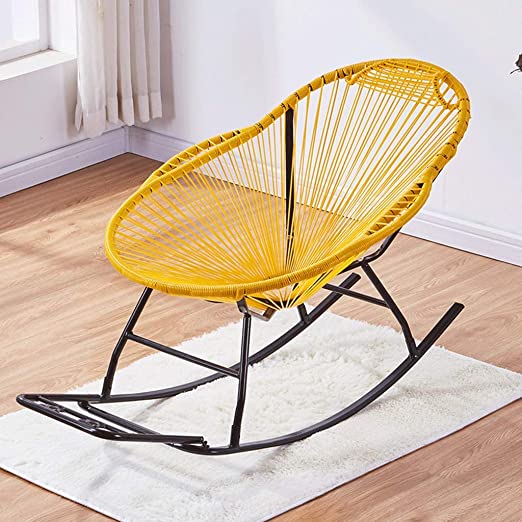 Amazon.com: XFENG Rattan Rocking Chair Garden Furniture with .