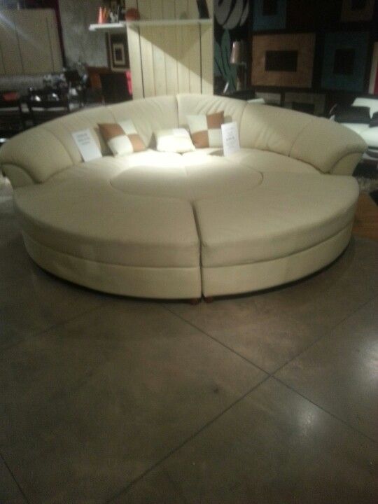 Big round couch different sections come apart too! Differ take on .