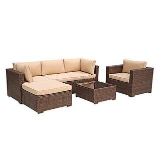 D8ST859 JOIVI Outdoor Patio Furniture Set, 6 Piece All Weather .