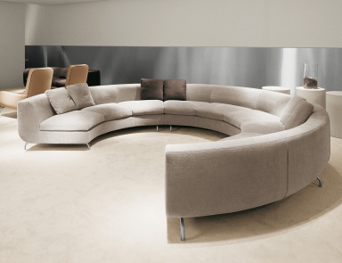 Stylish round sofas and comfortable half-round sofa-beds - Luxury .