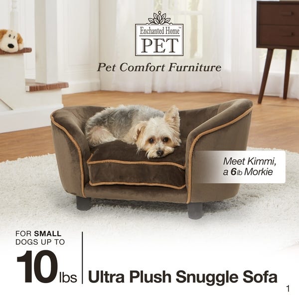 Shop Ultra Plush Snuggle Sofa - Brown - Free Shipping Today .