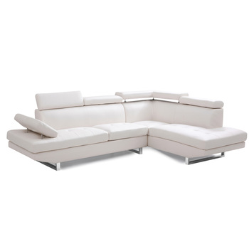 European Style Modern Metal Legs Pu Big Corner Sofa Furniture With .
