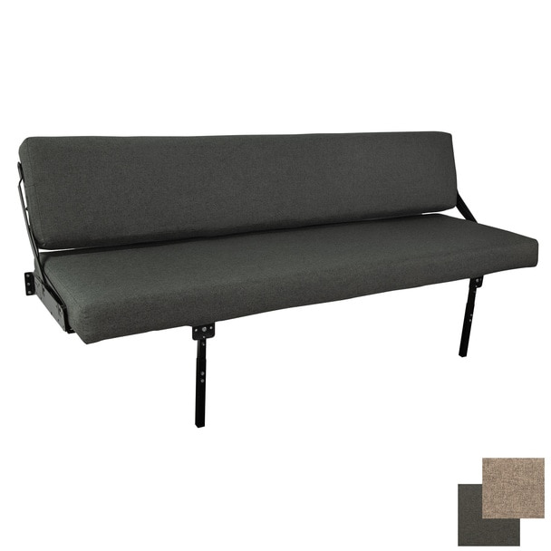 RecPro 80" Wall Mount Sofa with Adjustable Legs in Cloth - RecP