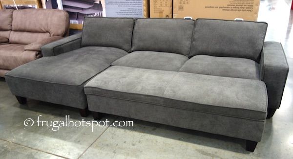 Costco: Chaise Sofa with Storage Ottoman $799.99 | Chaise sofa .