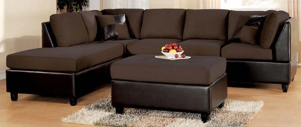Sectional Sofa Chaise Lounger and Ottoman - Call A Mattre