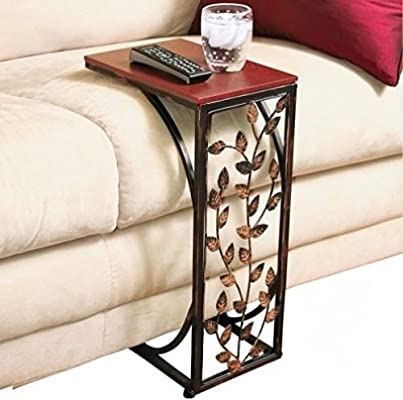Amazon.com: trois_s Vine Side Sofa END Table Wood Desk TV Snack .