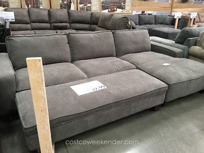 Chaise Sectional Sofa with Storage Ottoman | Sectional sofa with .