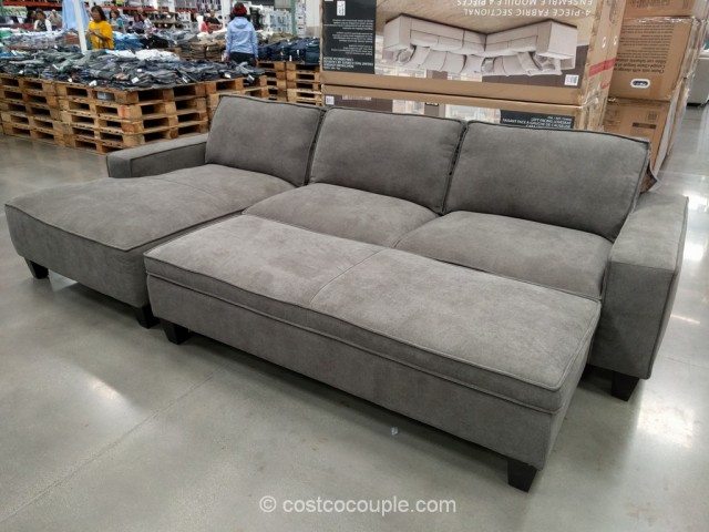 Chaise Sofa with Storage Ottom