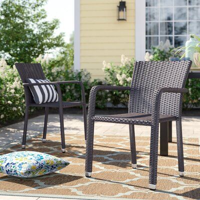 Sol 72 Outdoor Blakely Stacking Patio Dining Chair Color .