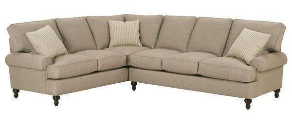 Marie Traditional 2 Piece Tall Back Fabric Sectional Sofa (As .