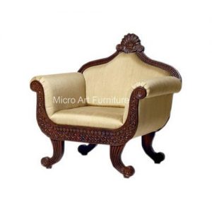 Teak Wood Traditional Wooden Sofa Chair, Rs 25000 /unit Micro Art .