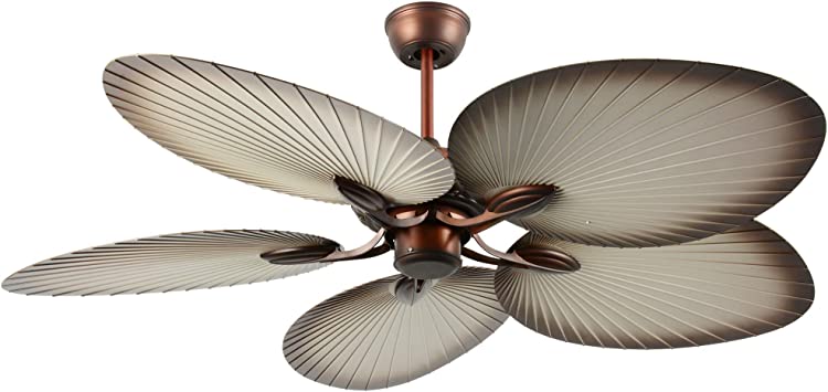 Amazon.com: Palm Ceiling Fan with Remote 5 ABS Damp Rated Palm .