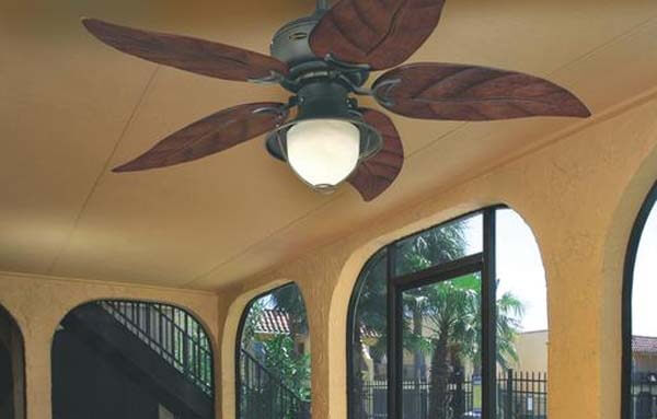 Best Tropical, Tommy Bahama-Style, Bamboo & Palm Leaf Ceiling Fans .