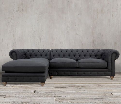 Details about NEW Grand Sofa HORCHOW Velvet Modern Chesterfield .