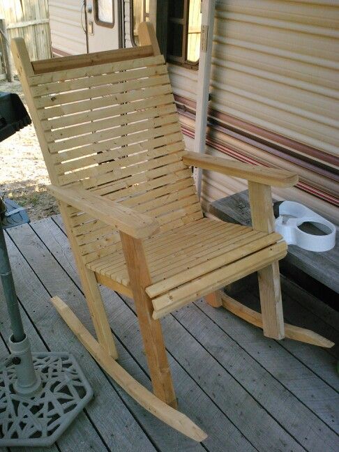 Homemade outdoor rocking chair | Outdoor furniture chairs .