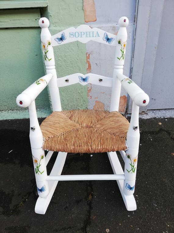 Upcycled personalised children's rocking chair you | Et