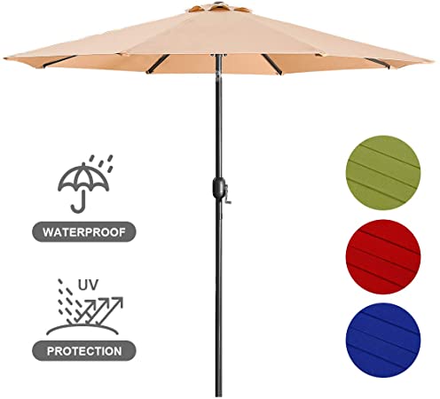 Amazon.com : Patio Umbrella 9FT Upscale Garden Outdoor Umbrella .