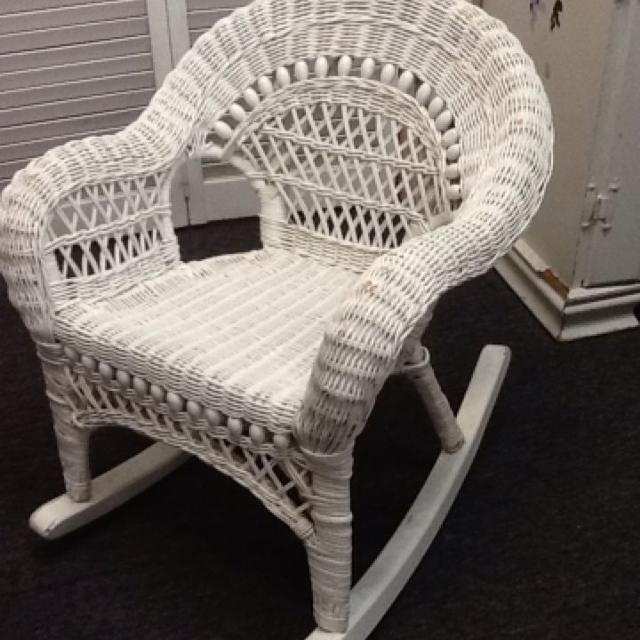 Best Kids Wicker Rocking Chair- Used As Display In Store Only .