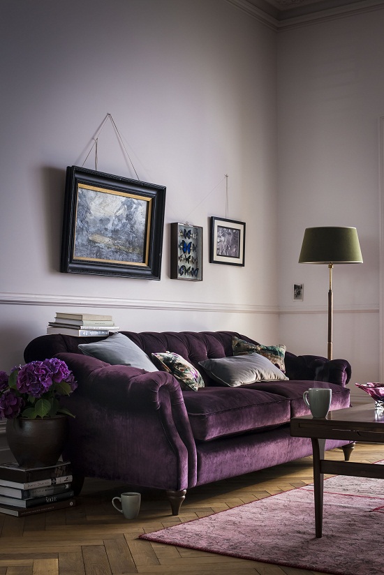 Classic Style Purple Sofas Living Room Interior Design Which Made .