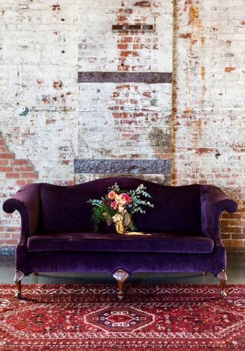 Fabulous Velvet Purple Sofa. Boho chic... | Velvet decor, Trending .