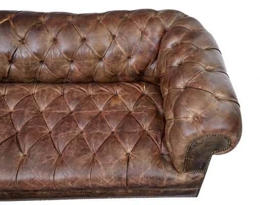 Vintage Leather Chesterfield Sofas, Set of 2 for sale at Pamo