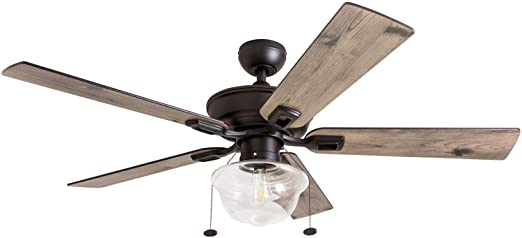Prominence Home 80091-01 Abner Vintage Indoor/Outdoor Ceiling Fan .