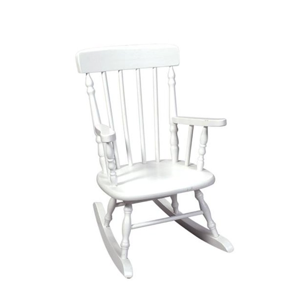Giftmark 1410W Child&apos;s Spindle Rocking Chair White .