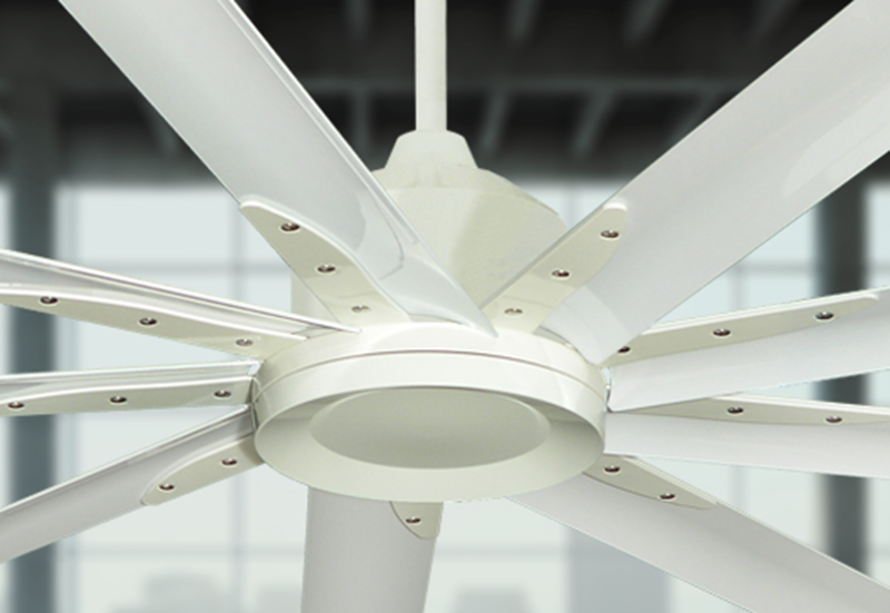 Liberator 96 in. Indoor/Outdoor Pure White Ceiling Fan | Dan's Fan .