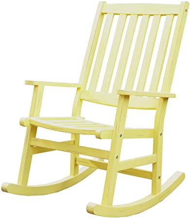 Amazon.com : Home Styles Bali Hai Outdoor Rocking Chair, Yellow .