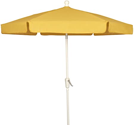 Amazon.com : FiberBuilt Umbrellas Garden Umbrella, 7.5 Foot Yellow .