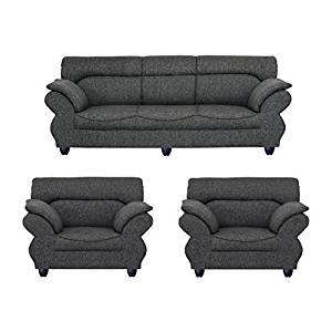... bharat lifestyle bls-107 5-seater sofa set 3-1-1 (gray) BGPQPIW